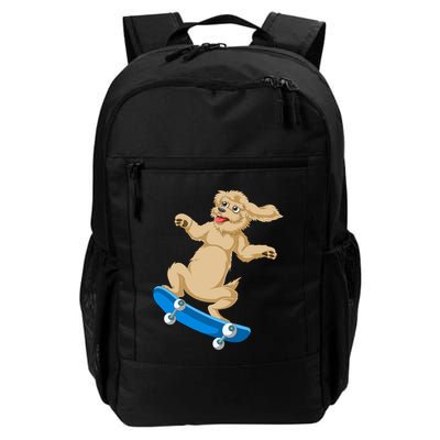 Goldendoodle Skateboarding Backpack