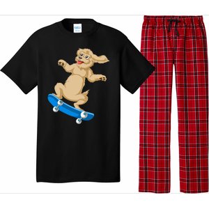 Goldendoodle Skateboarding Pajama Set