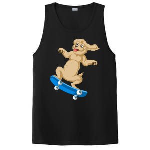 Goldendoodle Skateboarding PosiCharge Competitor Tank