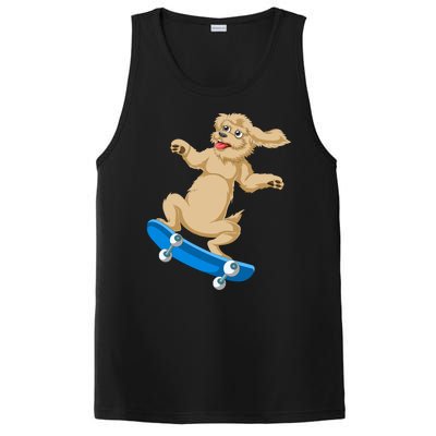 Goldendoodle Skateboarding PosiCharge Competitor Tank