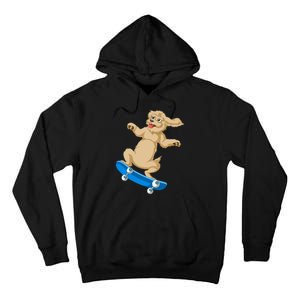 Goldendoodle Skateboarding Tall Hoodie