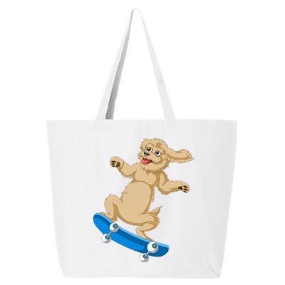 Goldendoodle Skateboarding 25L Jumbo Tote