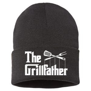 Grilling Smoker & Grill Chef Grillfather Grilled BBQ Sustainable Knit Beanie