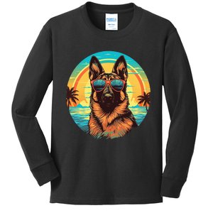 German Shepherd Kids Long Sleeve Shirt