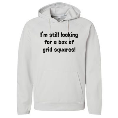 Grid Squares Performance Fleece Hoodie