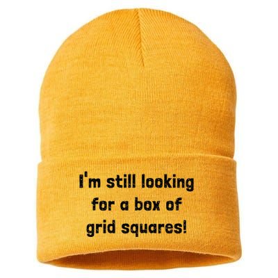 Grid Squares Sustainable Knit Beanie