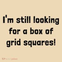 Grid Squares Drawstring Bag