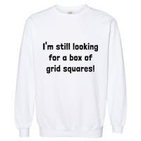 Grid Squares Garment-Dyed Sweatshirt