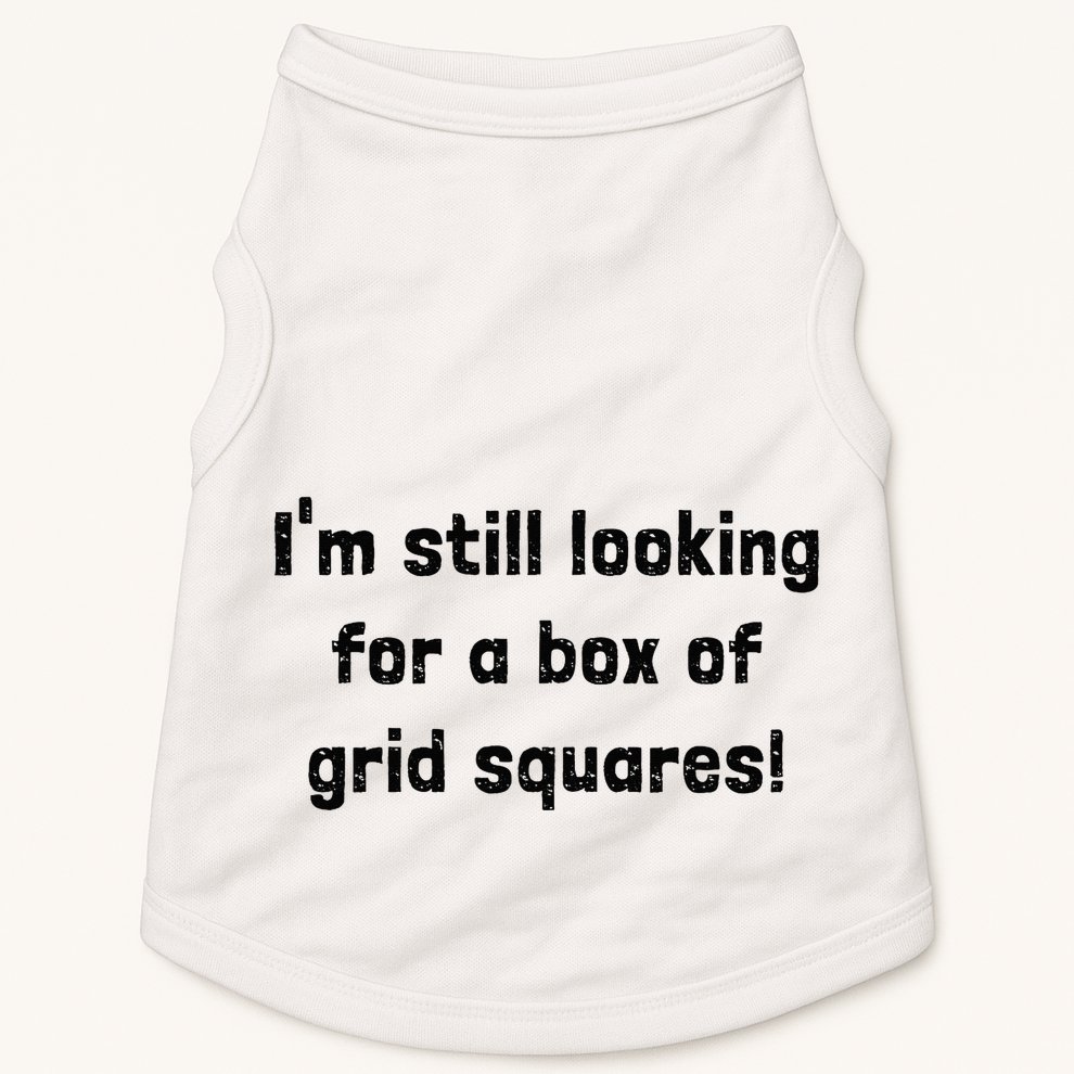 Grid Squares Doggie Tank