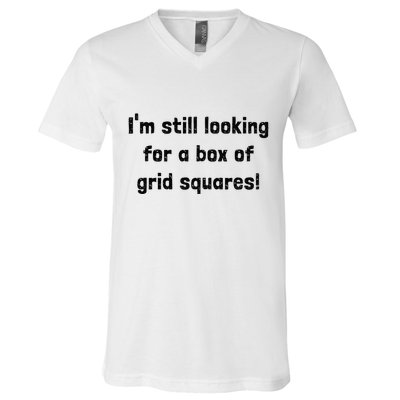 Grid Squares V-Neck T-Shirt