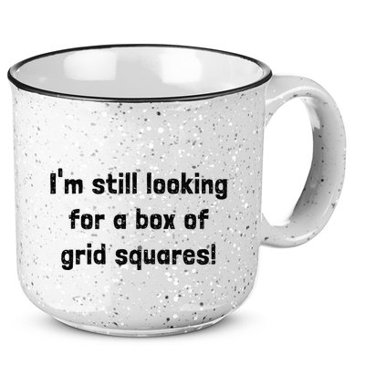 Grid Squares 15oz Campfire Ceramic Mug
