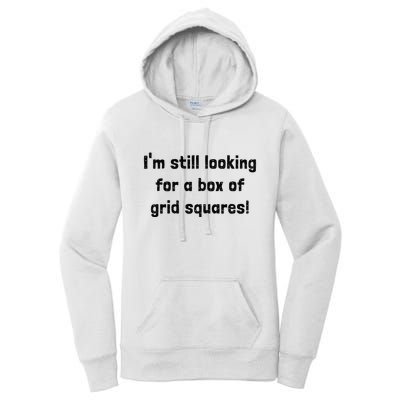 Grid Squares Women's Pullover Hoodie