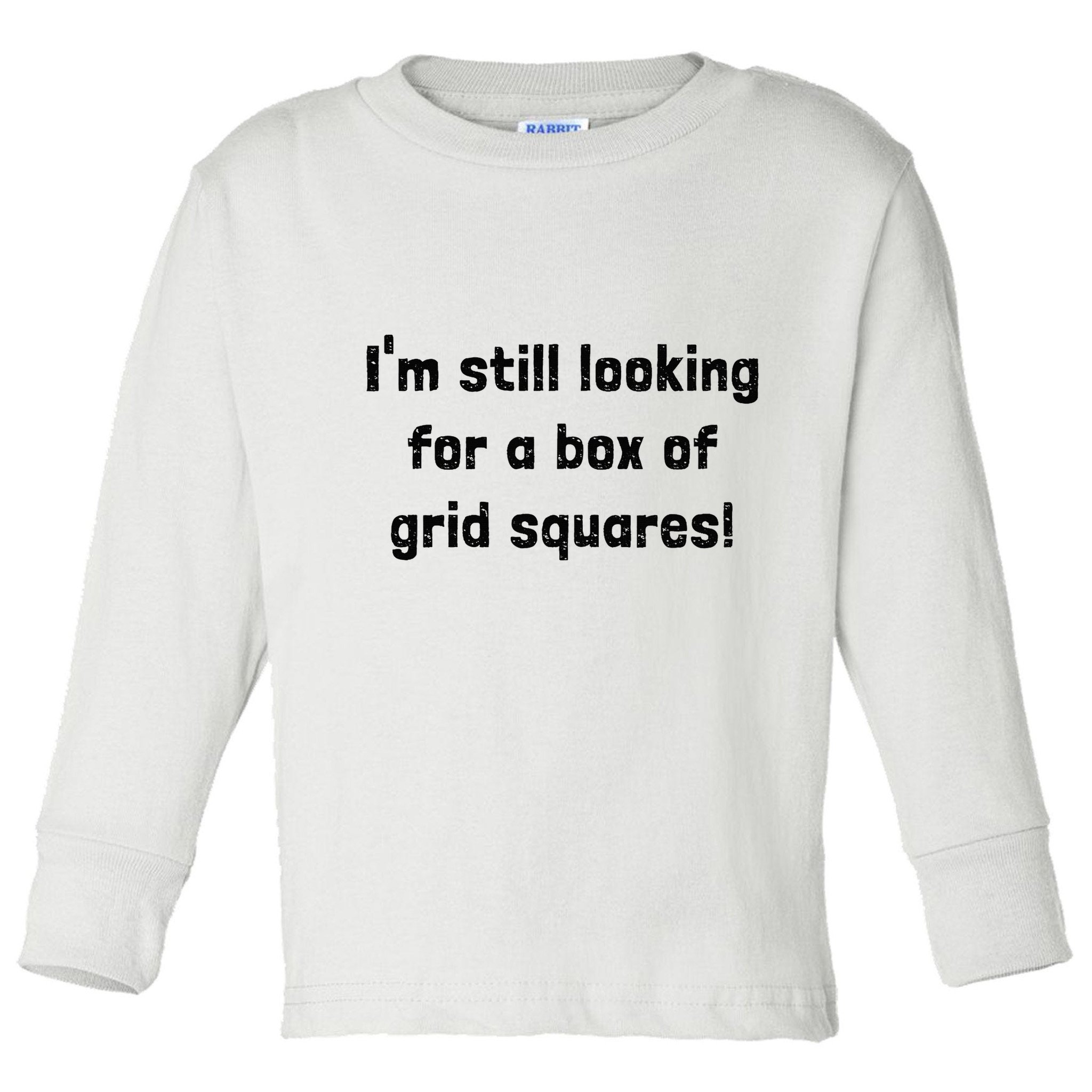 Grid Squares Toddler Long Sleeve Shirt