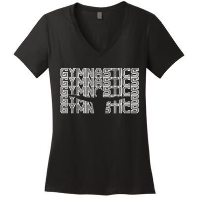 Gymnastics Sport Gymnast Dance Gift Women's V-Neck T-Shirt
