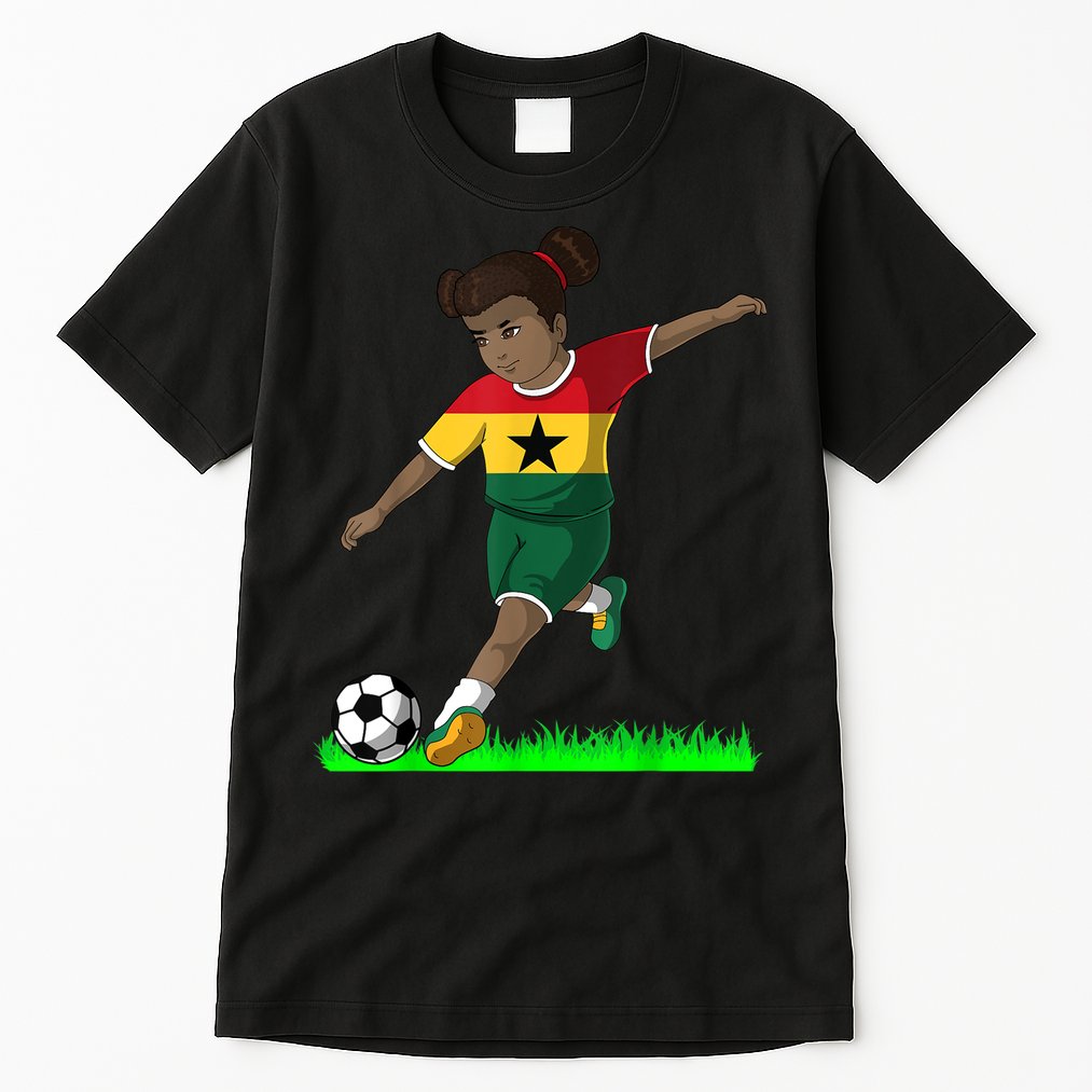 Ghanaian Soccer  Ghana Flag Jersey Football Fans Tall T-Shirt