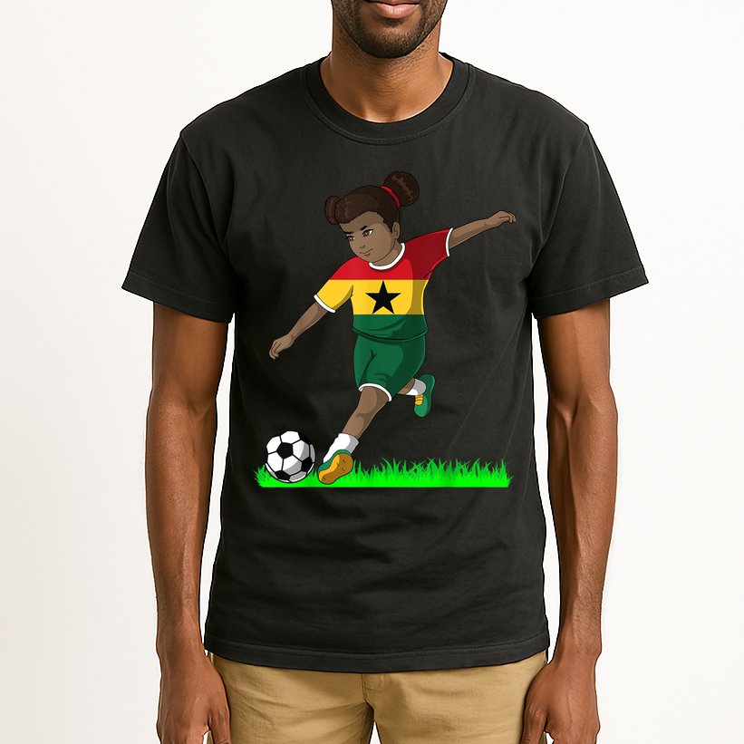 Ghanaian Soccer  Ghana Flag Jersey Football Fans Tall T-Shirt