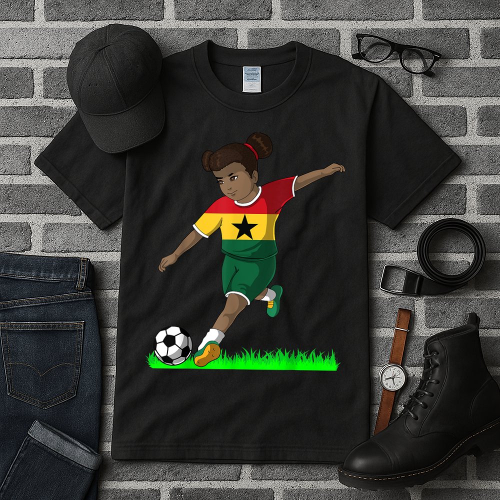 Ghanaian Soccer  Ghana Flag Jersey Football Fans Tall T-Shirt