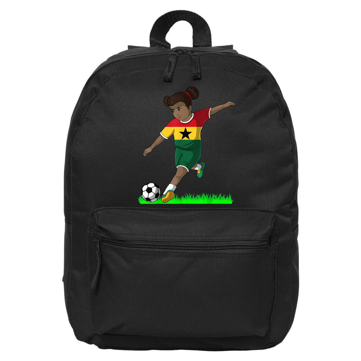 Ghanaian Soccer  Ghana Flag Jersey Football Fans 16 in Basic Backpack