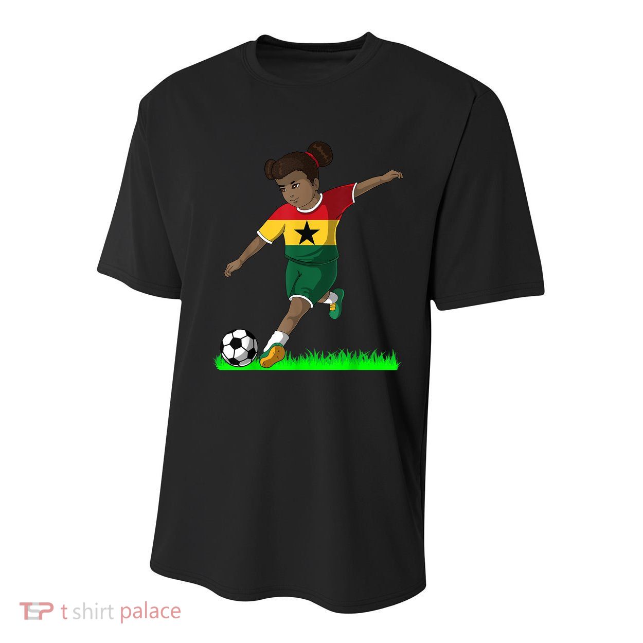 Ghanaian Soccer  Ghana Flag Jersey Football Fans Youth Performance Sprint T-Shirt