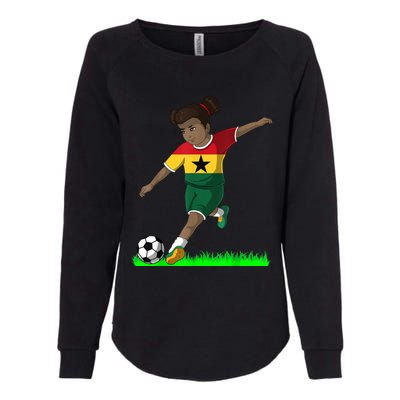 Ghanaian Soccer  Ghana Flag Jersey Football Fans Womens California Wash Sweatshirt