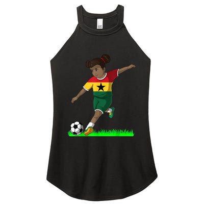 Ghanaian Soccer  Ghana Flag Jersey Football Fans Women's Perfect Tri Rocker Tank