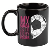 Goalkeeper Soccer Goalie I My Goal Is To Deny Yours Gift 11oz C Handle Ceramic Mug