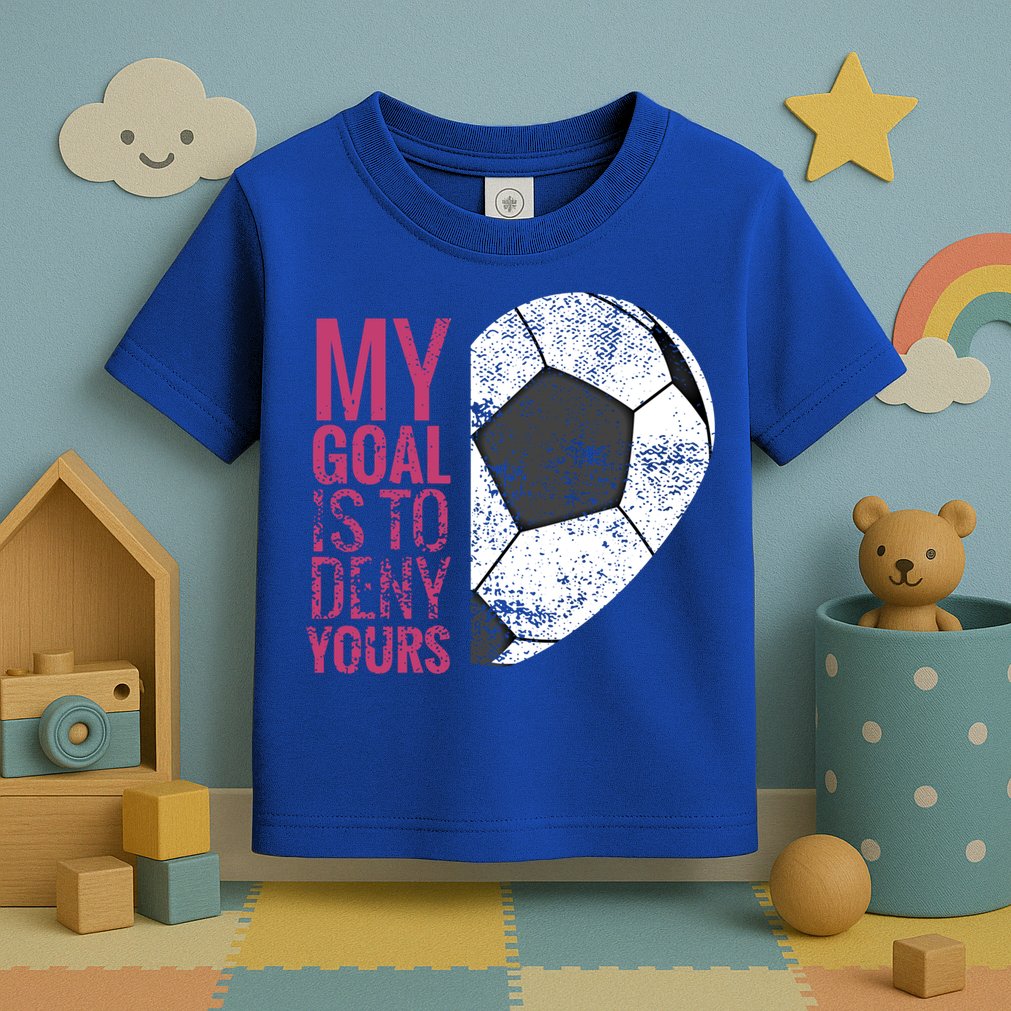 Goalkeeper Soccer Goalie I My Goal Is To Deny Yours Gift Toddler T-Shirt
