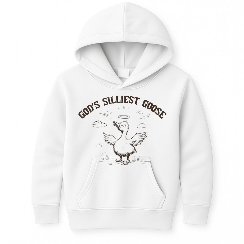 GodS Silliest Goose Funny Goose Sarcastic Vintage 90s Kids Hoodie