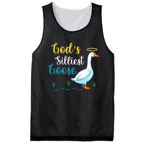 Gods Silliest Goose On The Loose Funny Goose Lover Mesh Reversible Basketball Jersey Tank