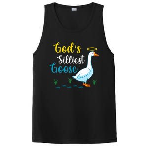 Gods Silliest Goose On The Loose Funny Goose Lover PosiCharge Competitor Tank