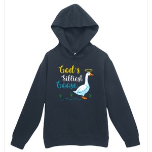 Gods Silliest Goose On The Loose Funny Goose Lover Urban Pullover Hoodie