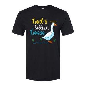 Gods Silliest Goose On The Loose Funny Goose Lover Softstyle CVC T-Shirt