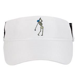 Golfer Skeleton Golf Player Halloween Costumedad Adult Drive Performance Visor