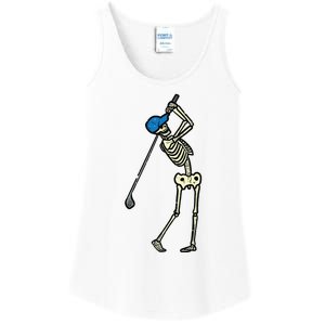 Golfer Skeleton Golf Player Halloween Costumedad Ladies Essential Tank