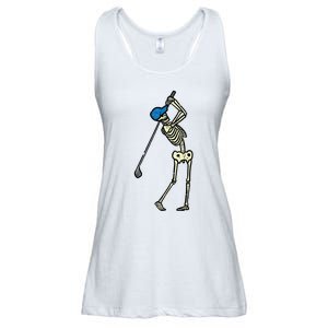 Golfer Skeleton Golf Player Halloween Costumedad Ladies Essential Flowy Tank