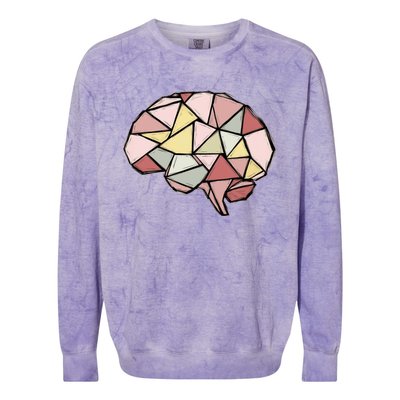 Geobrain Smart Geologists Shine Under Pressure Colorblast Crewneck Sweatshirt