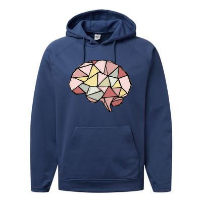 Geobrain Smart Geologists Shine Under Pressure Performance Fleece Hoodie