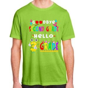 Goodbye Second Grade Hello 3rd Grade Funny Back To School Adult ChromaSoft Performance T-Shirt