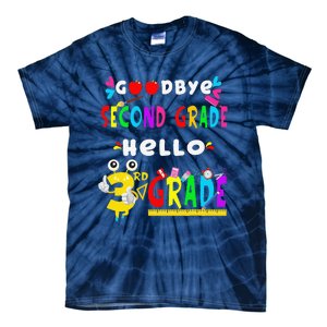 Goodbye Second Grade Hello 3rd Grade Funny Back To School Tie-Dye T-Shirt