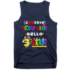 Goodbye Second Grade Hello 3rd Grade Funny Back To School Tank Top