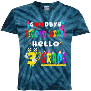 Goodbye Second Grade Hello 3rd Grade Funny Back To School Kids Tie-Dye T-Shirt