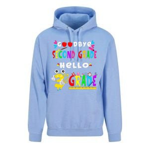 Goodbye Second Grade Hello 3rd Grade Funny Back To School Unisex Surf Hoodie