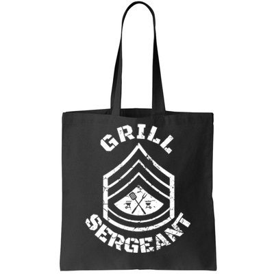 GRILL SERGEANT Grilling BBQ Dad Father's Tote Bag