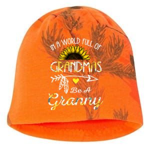 Grandma Sunflower Granny Funny Gift Cute Family Sunflower Lovers Gift Kati - Camo Knit Beanie