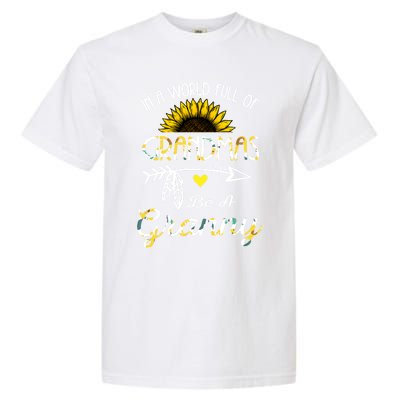 Grandma Sunflower Granny Funny Gift Cute Family Sunflower Lovers Gift Garment-Dyed Heavyweight T-Shirt