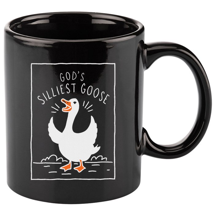GodS Silliest Goose 11oz C Handle Ceramic Mug