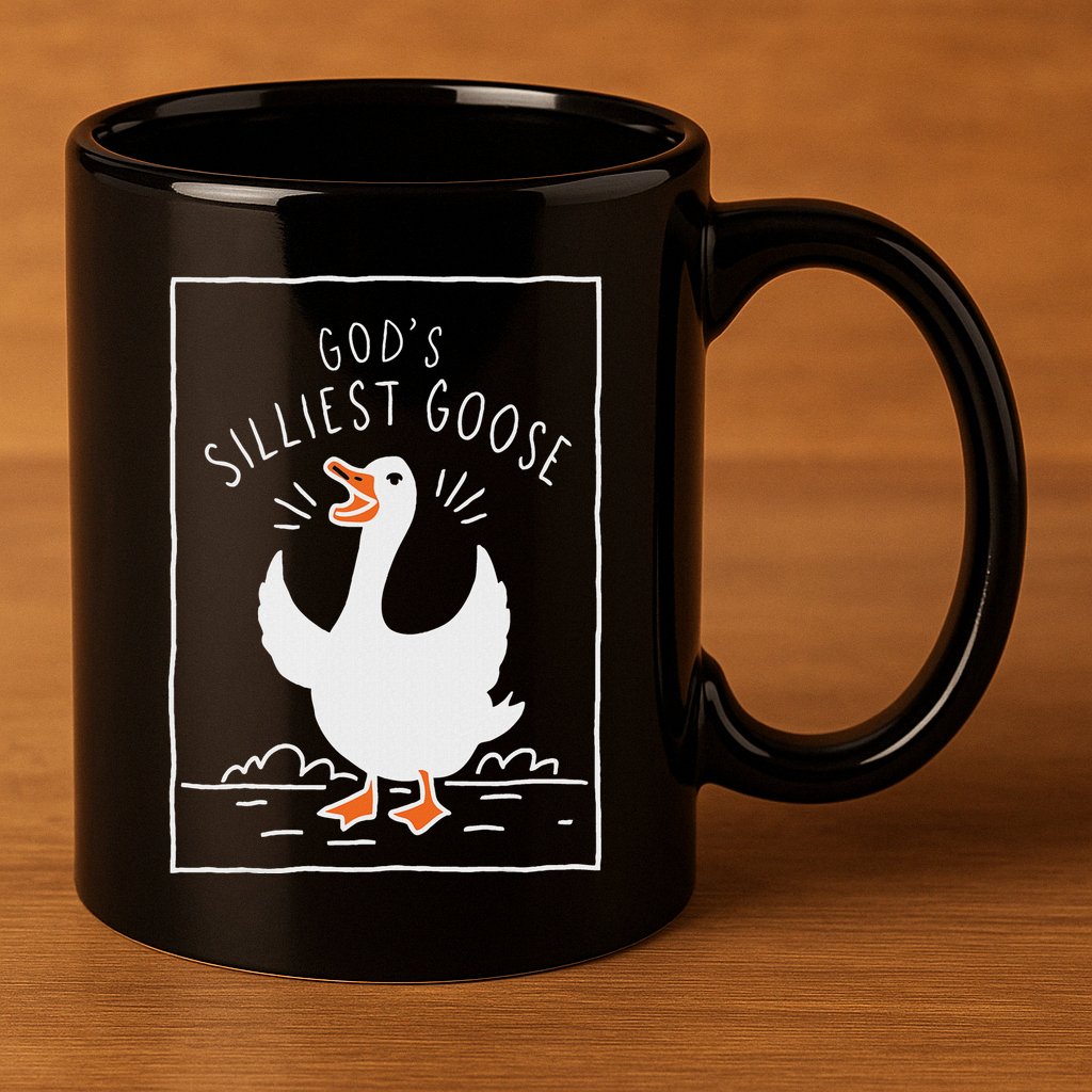 GodS Silliest Goose 11oz C Handle Ceramic Mug