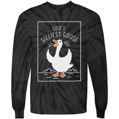 GodS Silliest Goose Tie-Dye Long Sleeve Shirt