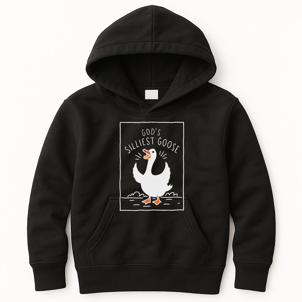 GodS Silliest Goose Kids Hoodie