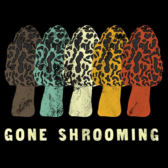 Gone Shrooming Gift Fun Mushroom Hunters Gift Drawstring Bag